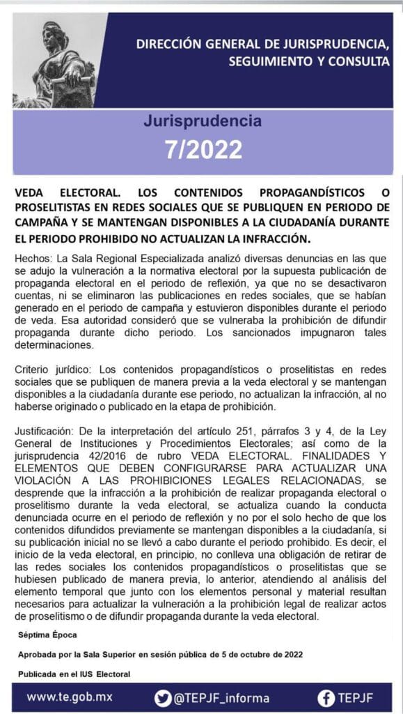 veda electoral